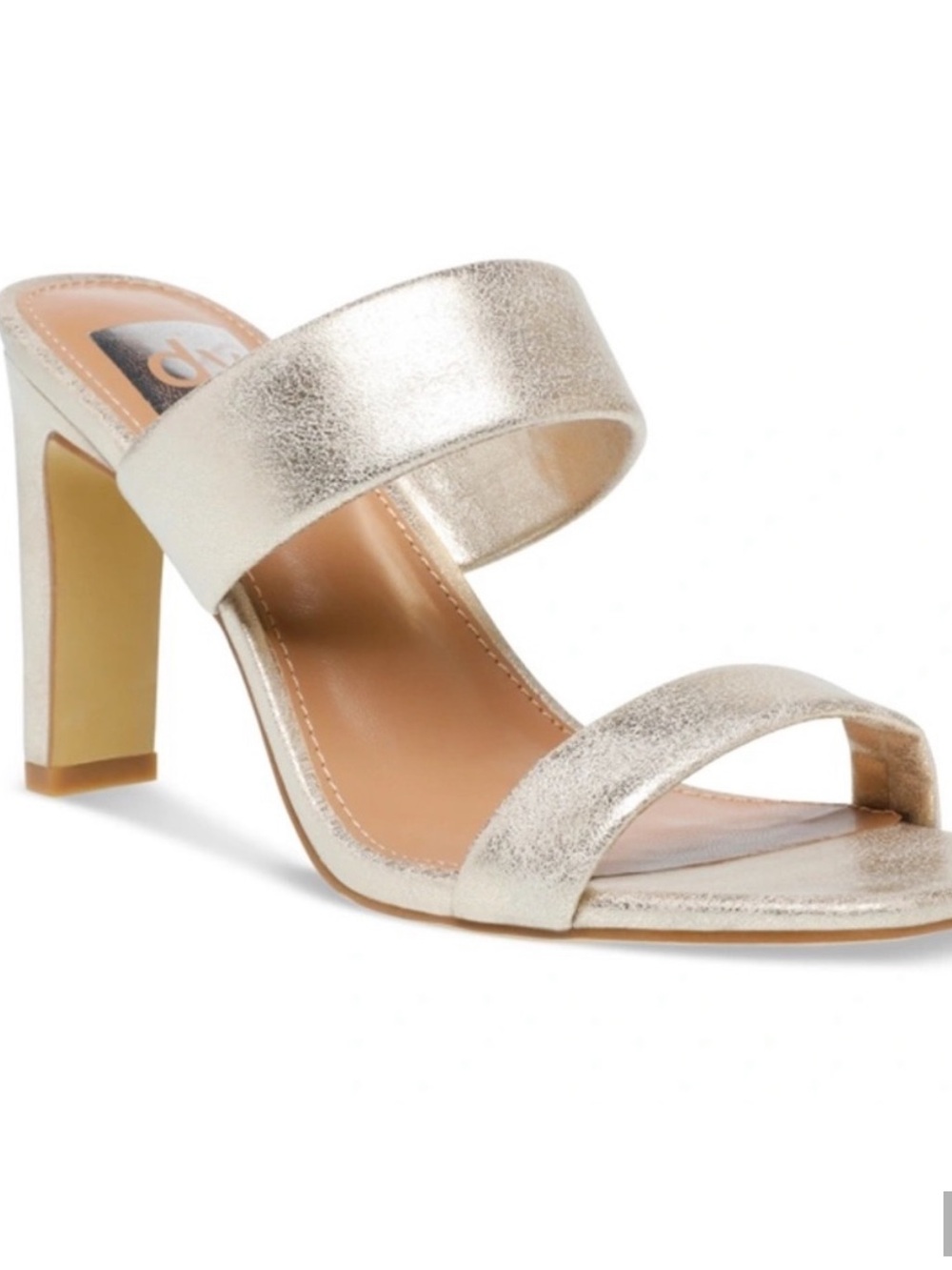 Dolce Vita Selsta Strappy Heels Silver Size | 6